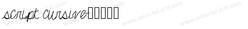 script cursive字体转换